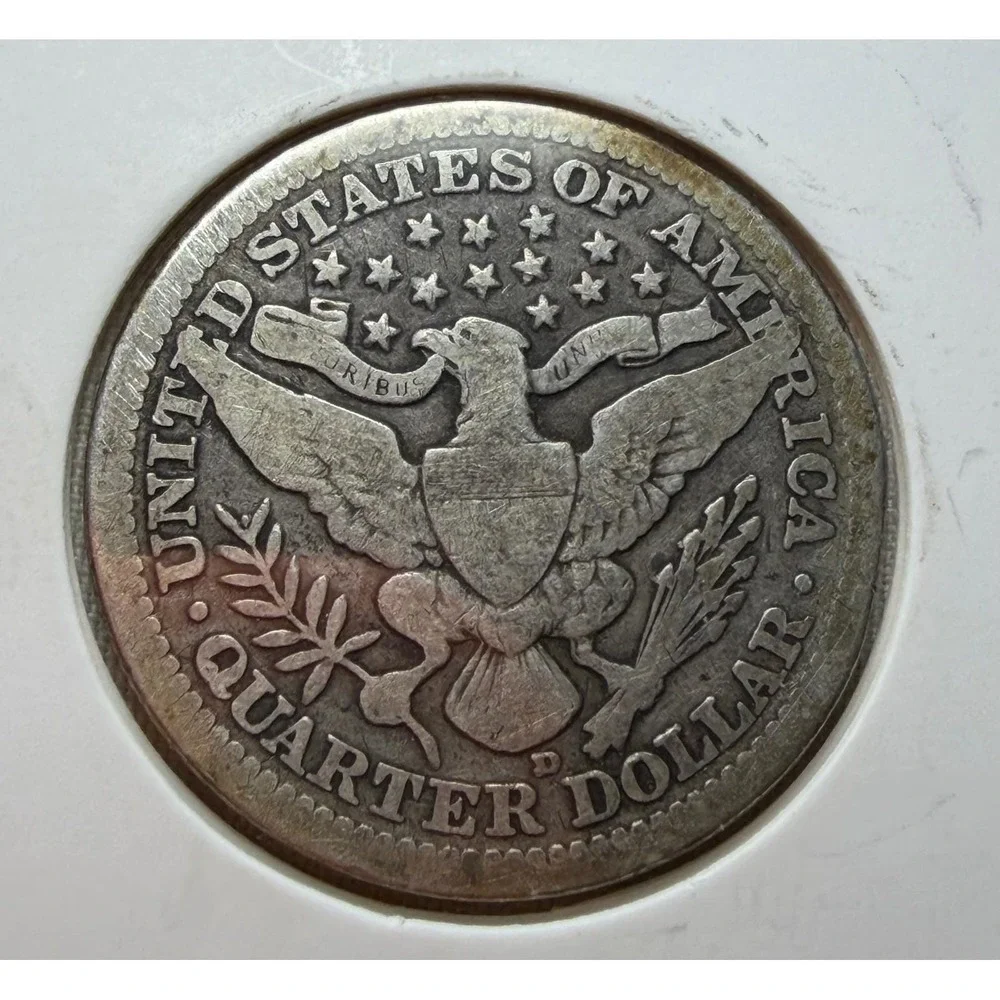 Lot‎ of 3 Barber Quarters 1898 1911 1916-D US Silver Coins 25c Estate Find